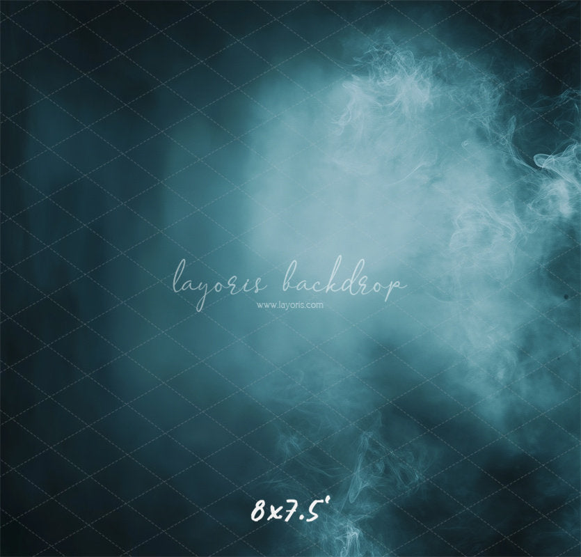 Smoky Navy Blue Old Master Portrait Backdrop - Layoris