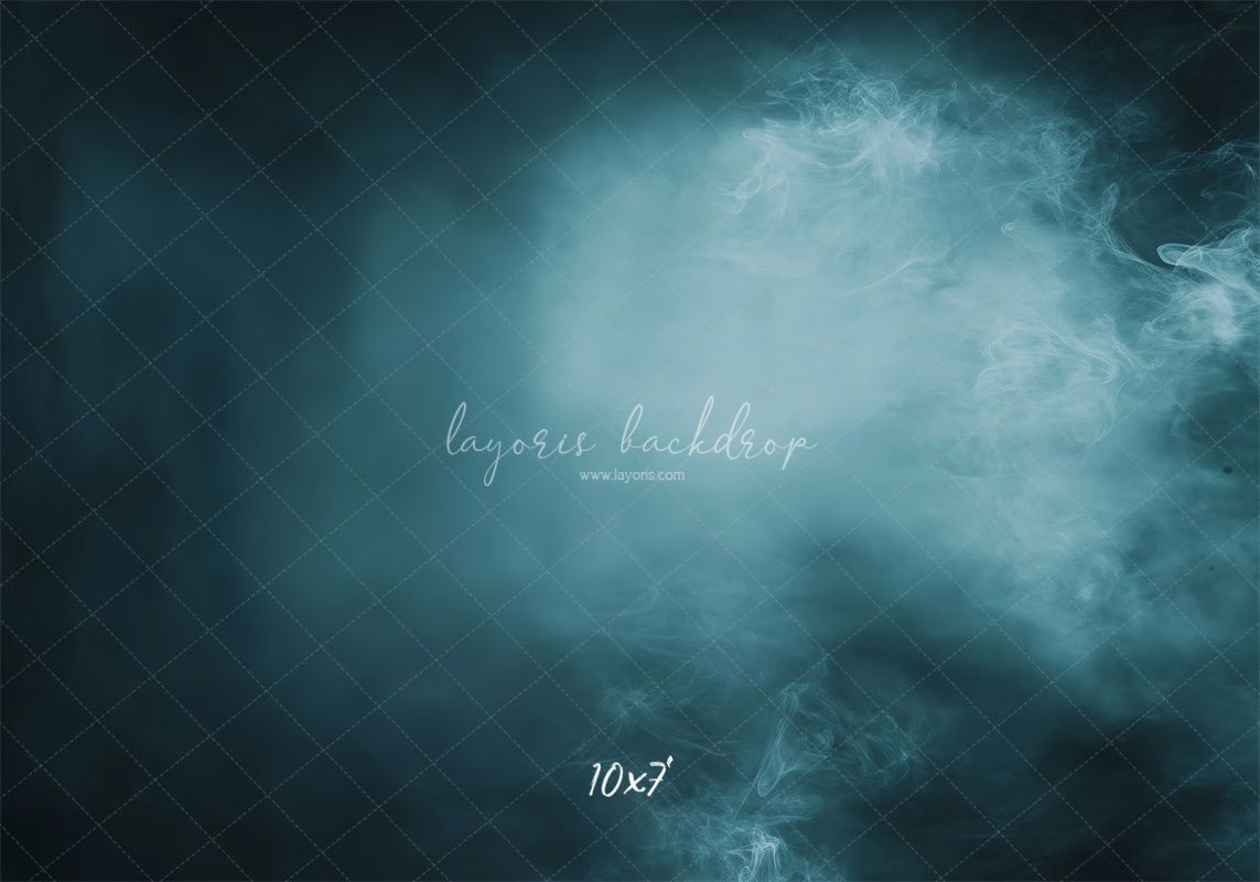 Smoky Navy Blue Old Master Portrait Backdrop - Layoris