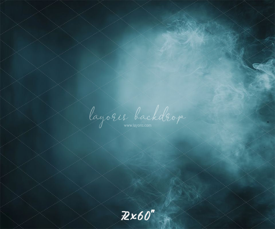 Smoky Navy Blue Old Master Portrait Backdrop - Layoris