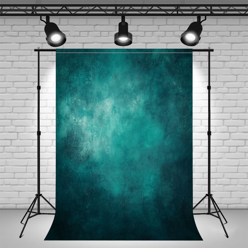 Teal Abstract Texture Elegant Photo Booth Backdrop - Layoris