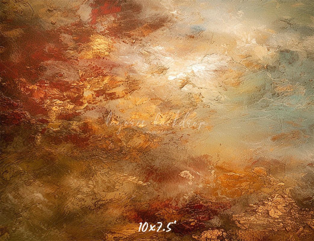 Golden Mottled Cement Wall Photo Booth Backdrop - Layoris