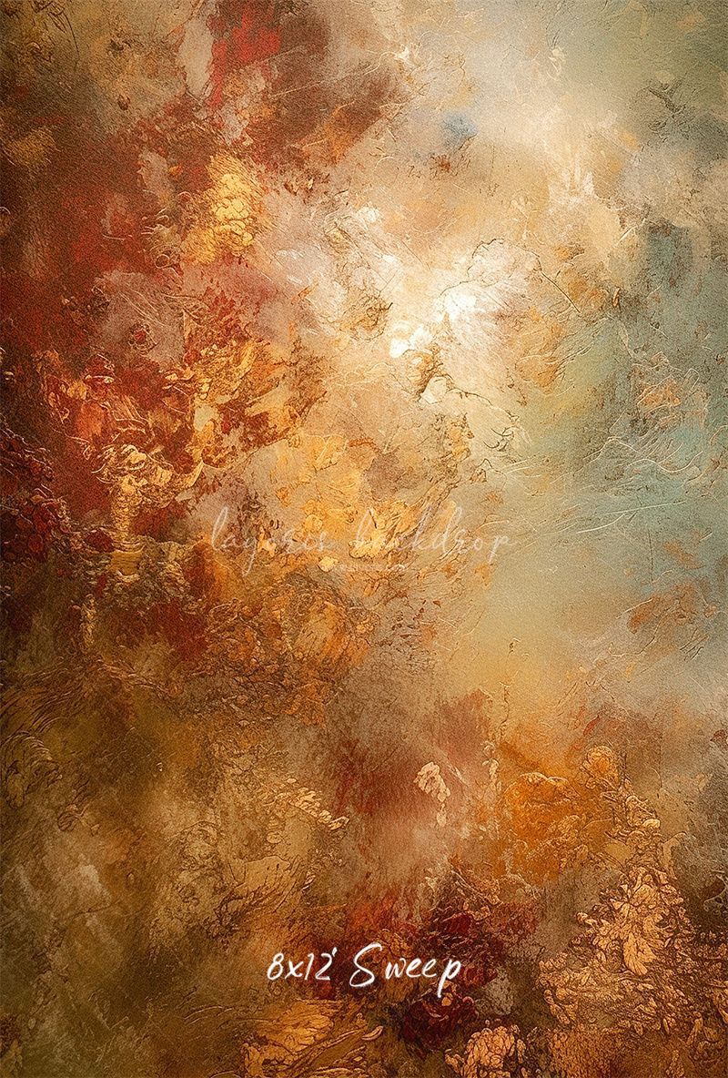 Golden Mottled Cement Wall Photo Booth Backdrop - Layoris