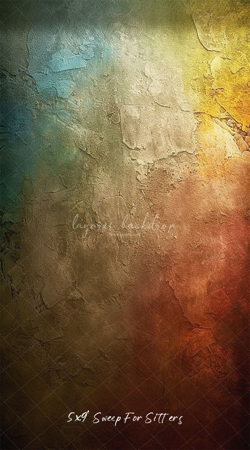 Colorful Retro Portrait Photography Backdrop - Layoris