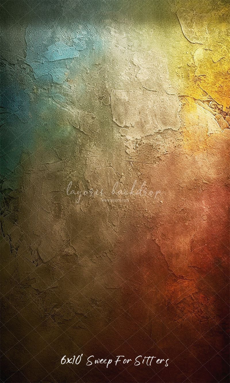 Colorful Retro Portrait Photography Backdrop - Layoris