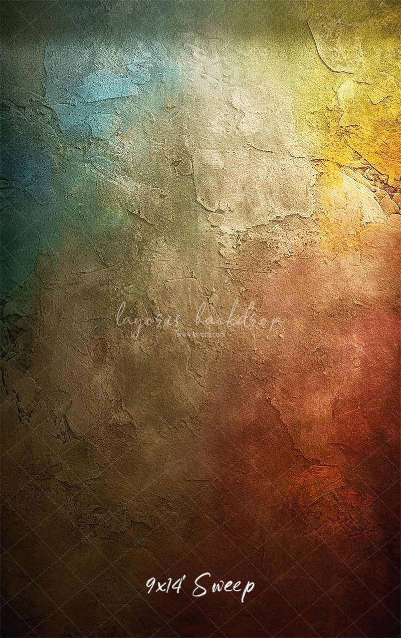 Colorful Retro Portrait Photography Backdrop - Layoris