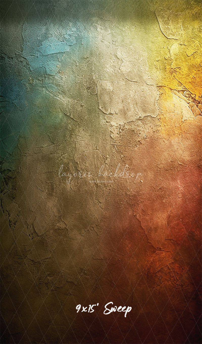 Colorful Retro Portrait Photography Backdrop - Layoris