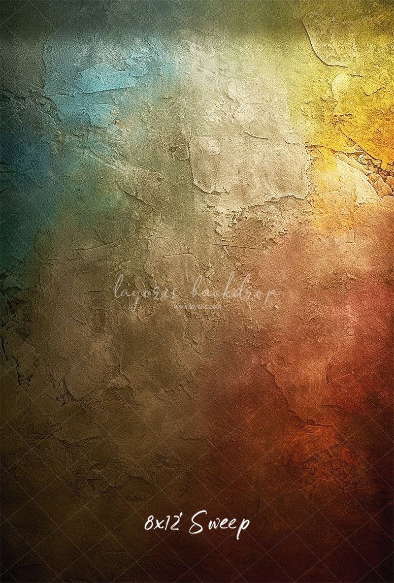 Colorful Retro Portrait Photography Backdrop - Layoris