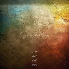 Colorful Retro Portrait Photography Backdrop - Layoris