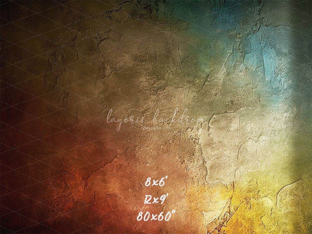 Colorful Retro Portrait Photography Backdrop - Layoris