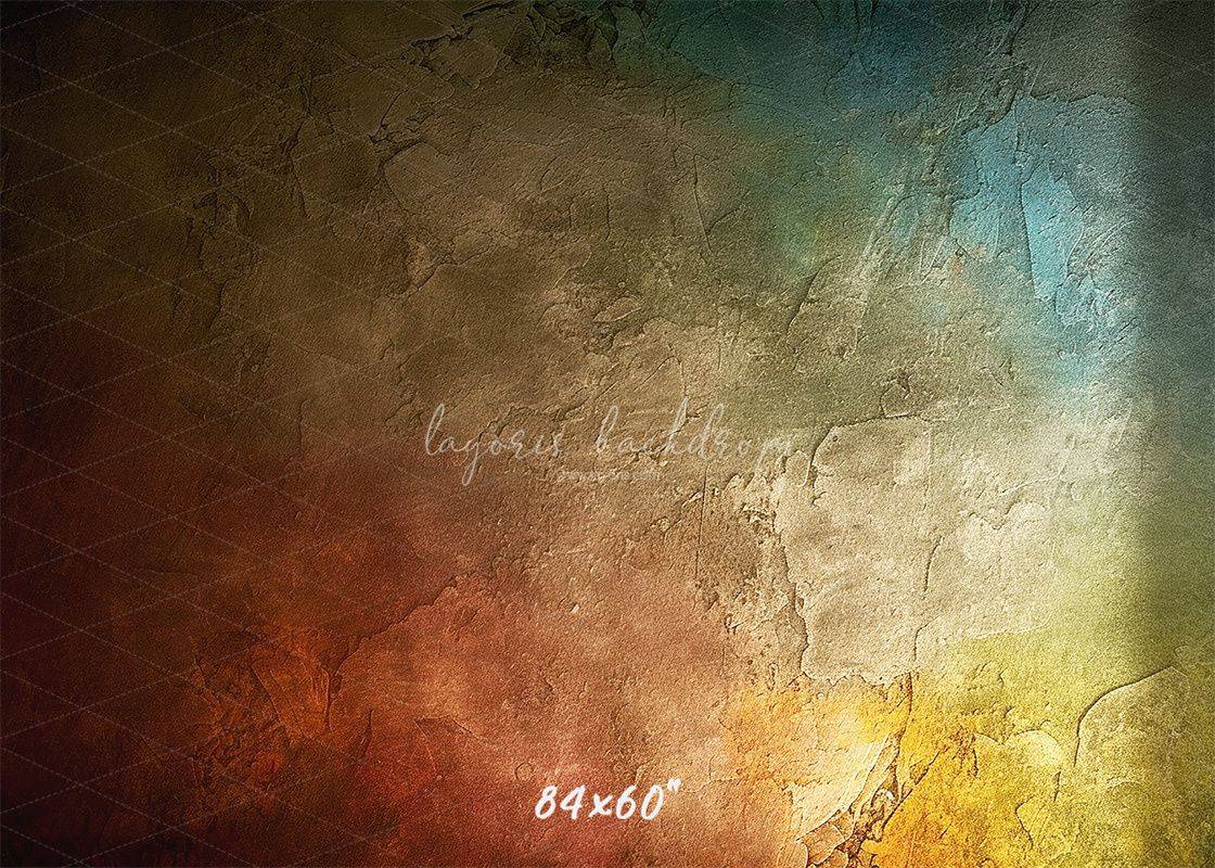 Colorful Retro Portrait Photography Backdrop - Layoris