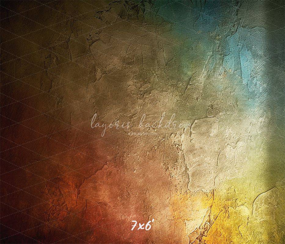 Colorful Retro Portrait Photography Backdrop - Layoris