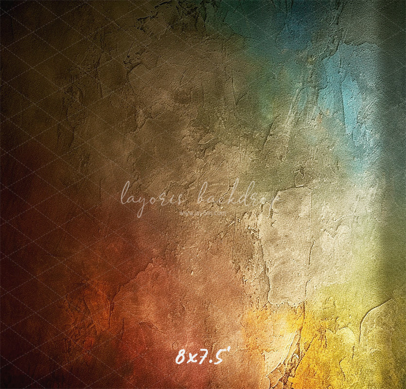 Colorful Retro Portrait Photography Backdrop - Layoris