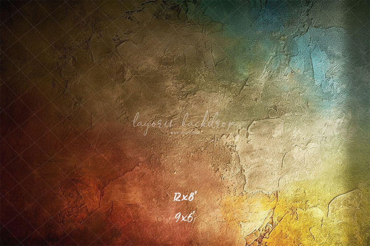 Colorful Retro Portrait Photography Backdrop - Layoris