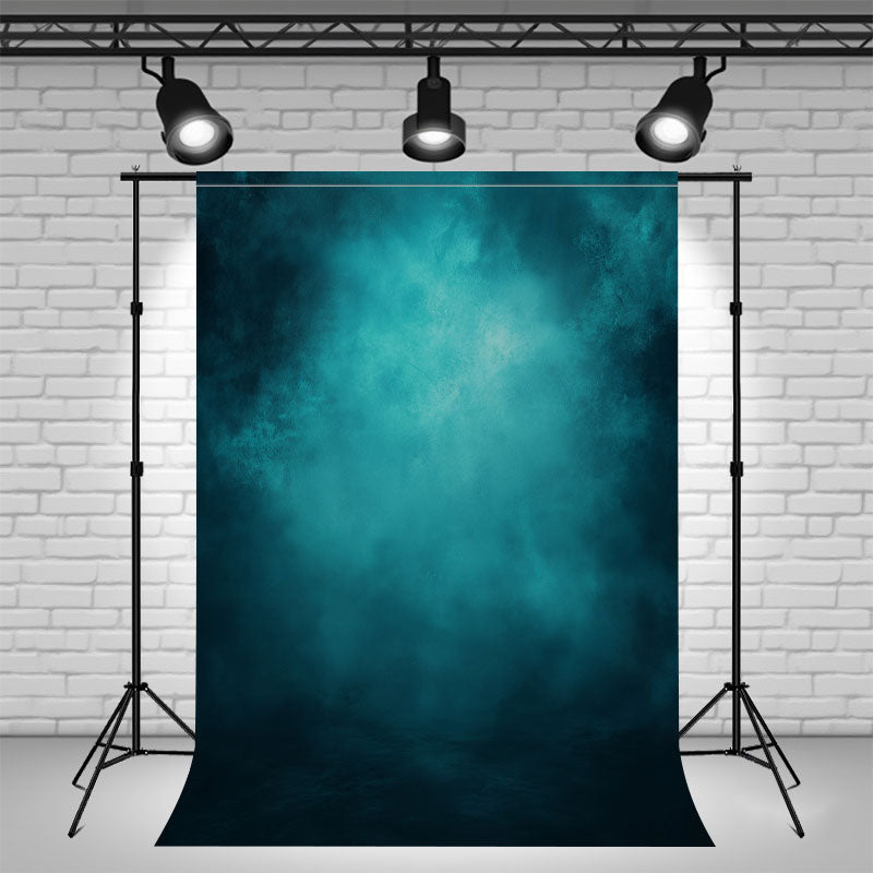 Smoky Teal Abstract Texture Photo Backdrop - Layoris