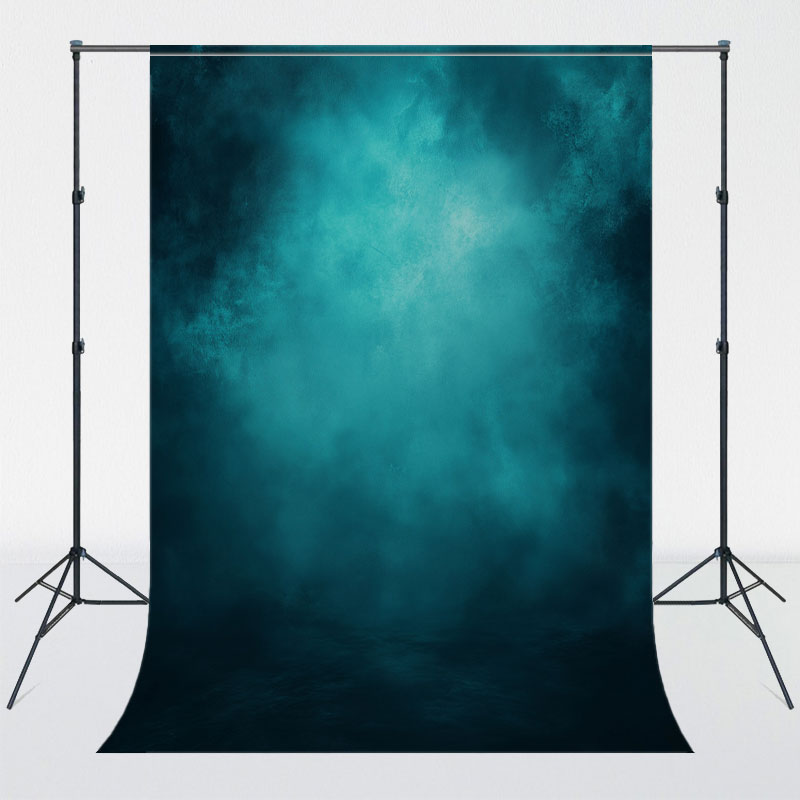 Smoky Teal Abstract Texture Photo Backdrop - Layoris