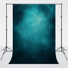 Smoky Teal Abstract Texture Photo Backdrop - Layoris