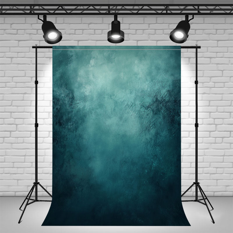 Smoky Teal Abstract Texture Photography Backdrop - Layoris