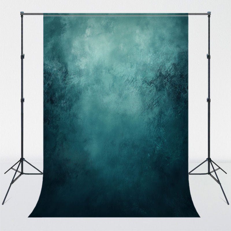 Smoky Teal Abstract Texture Photography Backdrop - Layoris