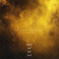 Golden Fine Art Retro Portrait Photography Backdrop - Layoris