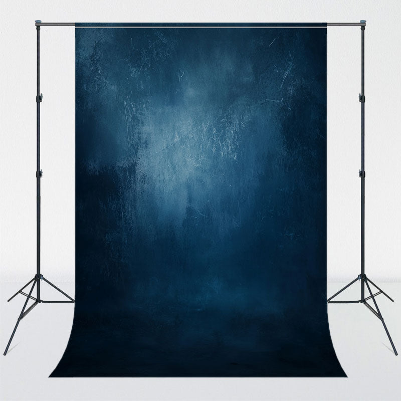 Blue Abstract Retro Portrait Photography Backdrop - Layoris