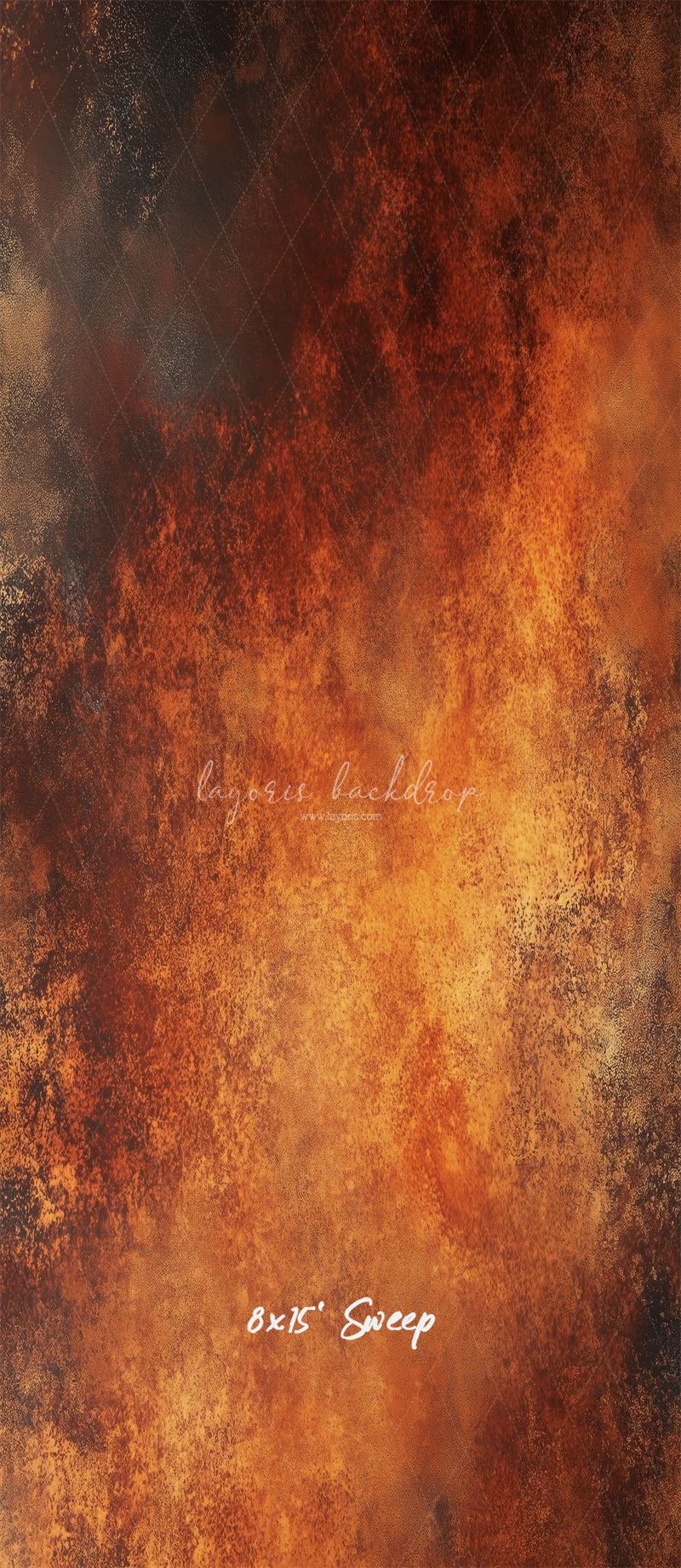 Rusty Orange Fine Art Texture Photo Backdrop - Layoris