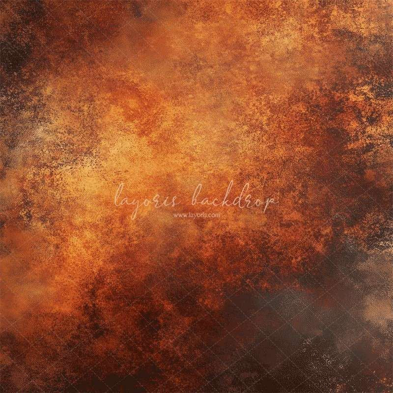 Rusty Orange Fine Art Texture Photo Backdrop - Layoris