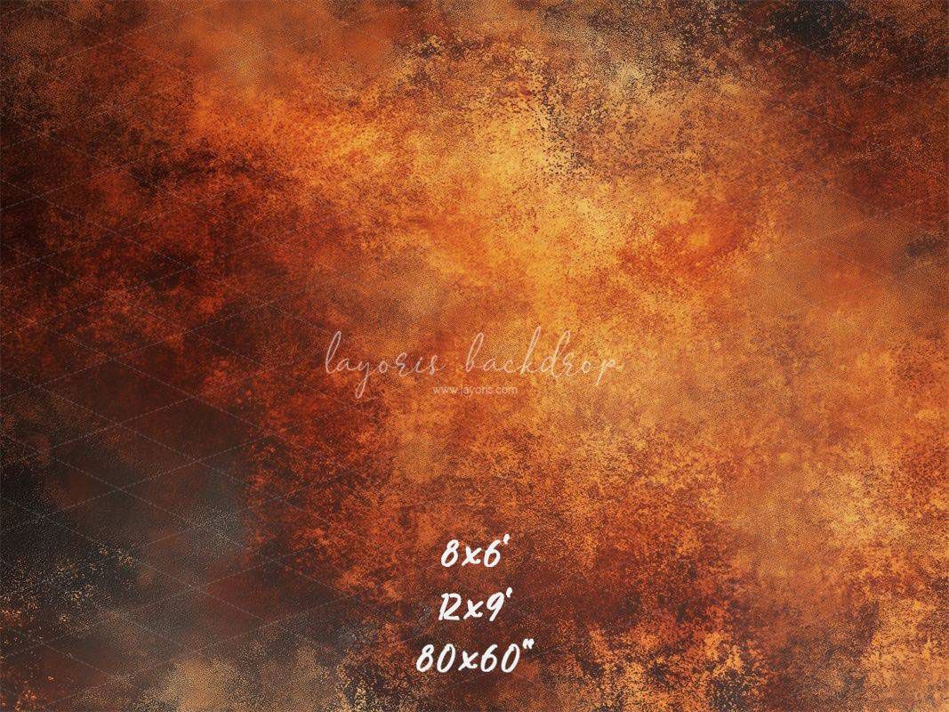 Rusty Orange Fine Art Texture Photo Backdrop - Layoris