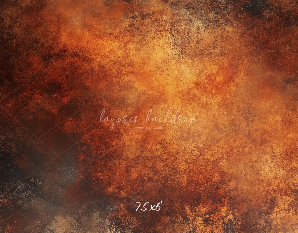 Rusty Orange Fine Art Texture Photo Backdrop - Layoris