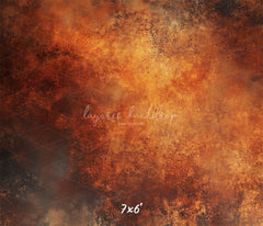 Rusty Orange Fine Art Texture Photo Backdrop - Layoris