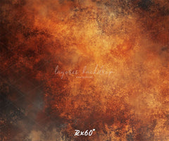 Rusty Orange Fine Art Texture Photo Backdrop - Layoris