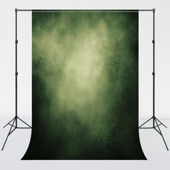Green Abstract Retro Portrait Photography Backdrop - Layoris