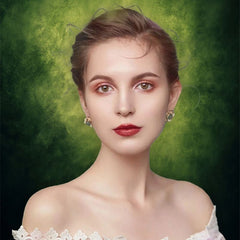 Smoky Yellow Green Old Master Portrait Backdrop - Layoris