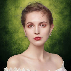 Misty Yellow Green Old Master Portrait Backdrop - Layoris