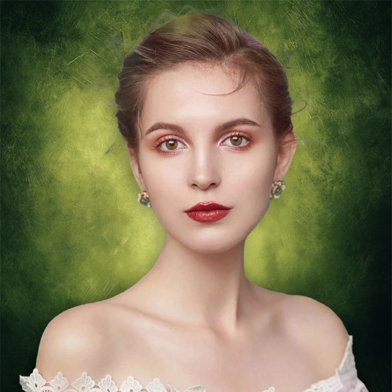 Yellow Green And Black Interwoven Portrait Backdrop - Layoris