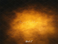 Misty Orange Black Old Master Portrait Backdrop - Layoris