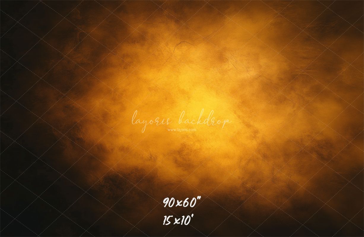 Misty Orange Black Old Master Portrait Backdrop - Layoris