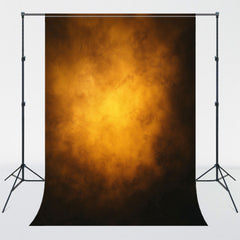 Misty Orange Black Old Master Portrait Backdrop - Layoris