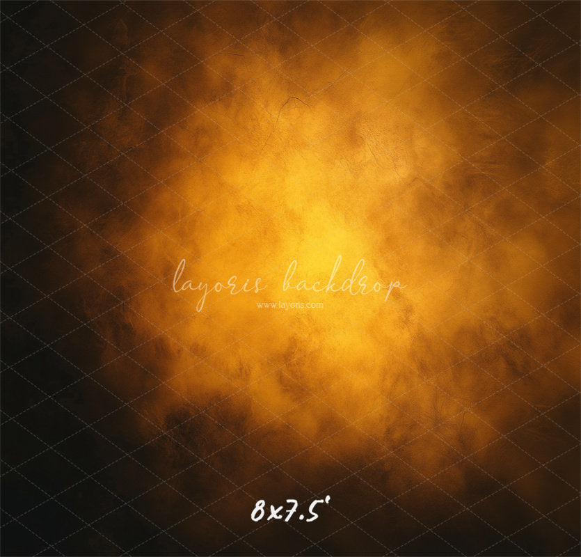 Misty Orange Black Old Master Portrait Backdrop - Layoris