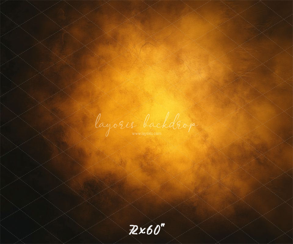Misty Orange Black Old Master Portrait Backdrop - Layoris