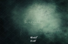 Misty Green Black Old Master Portrait Backdrop - Layoris