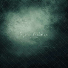 Misty Green Black Old Master Portrait Backdrop - Layoris