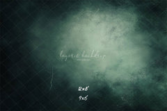 Misty Green Black Old Master Portrait Backdrop - Layoris