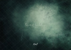 Misty Green Black Old Master Portrait Backdrop - Layoris