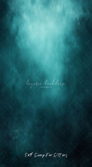 Misty Blue Black Old Master Portrait Backdrop - Layoris