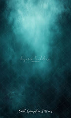 Misty Blue Black Old Master Portrait Backdrop - Layoris