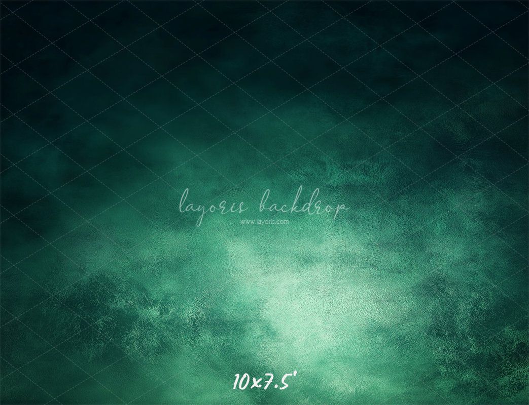 Green Black Misty Old Master Portrait Backdrop - Layoris