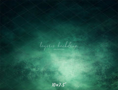 Green Black Misty Old Master Portrait Backdrop - Layoris