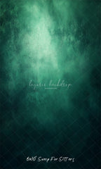 Green Black Misty Old Master Portrait Backdrop - Layoris