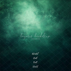 Green Black Misty Old Master Portrait Backdrop - Layoris