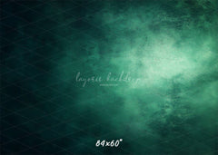 Green Black Misty Old Master Portrait Backdrop - Layoris